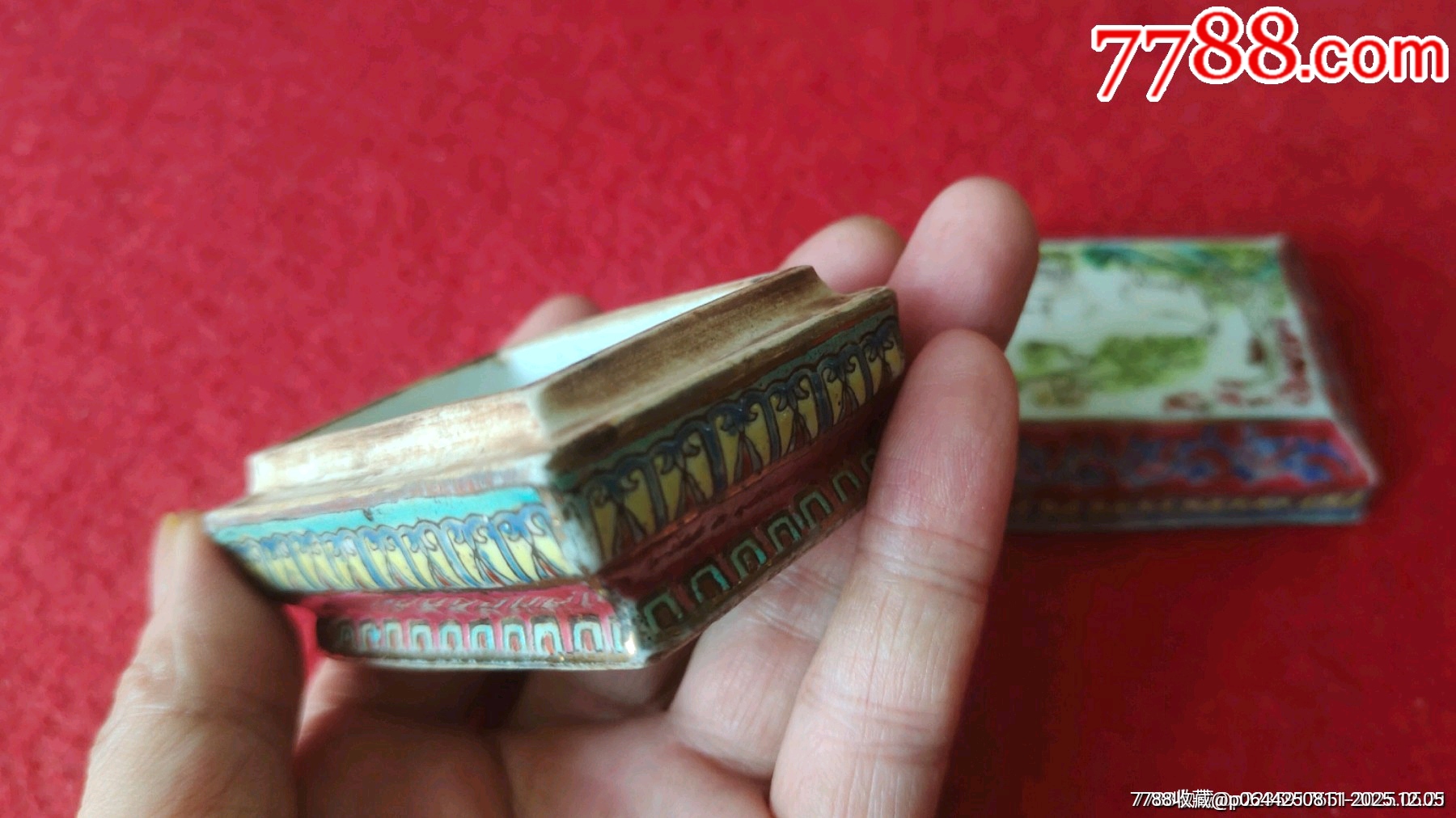 三羊開泰粉彩胭脂蓋盒_價格861元_第8張_