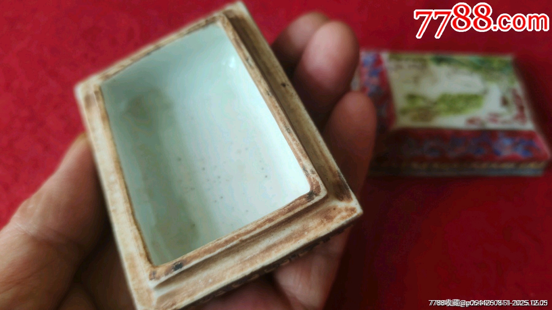 三羊開泰粉彩胭脂蓋盒_價格861元_第9張_