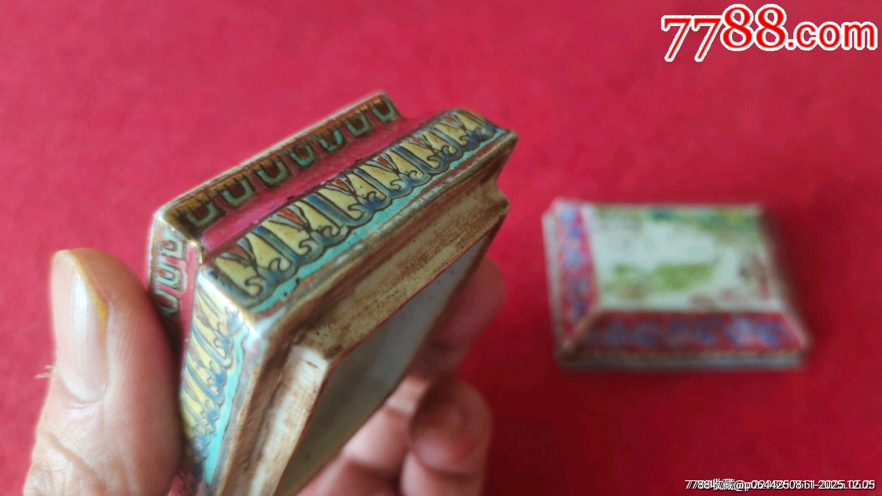 三羊開泰粉彩胭脂蓋盒_價格861元_第10張_