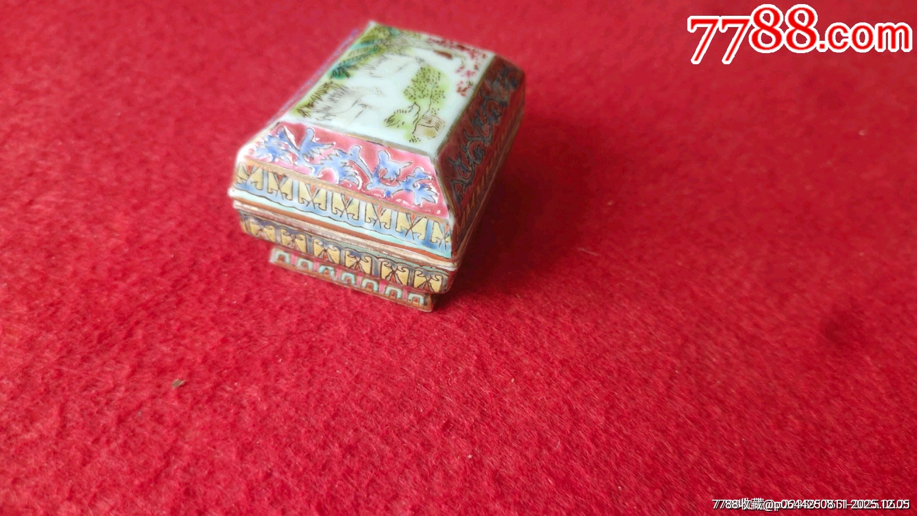 三羊開泰粉彩胭脂蓋盒_價格861元_第16張_