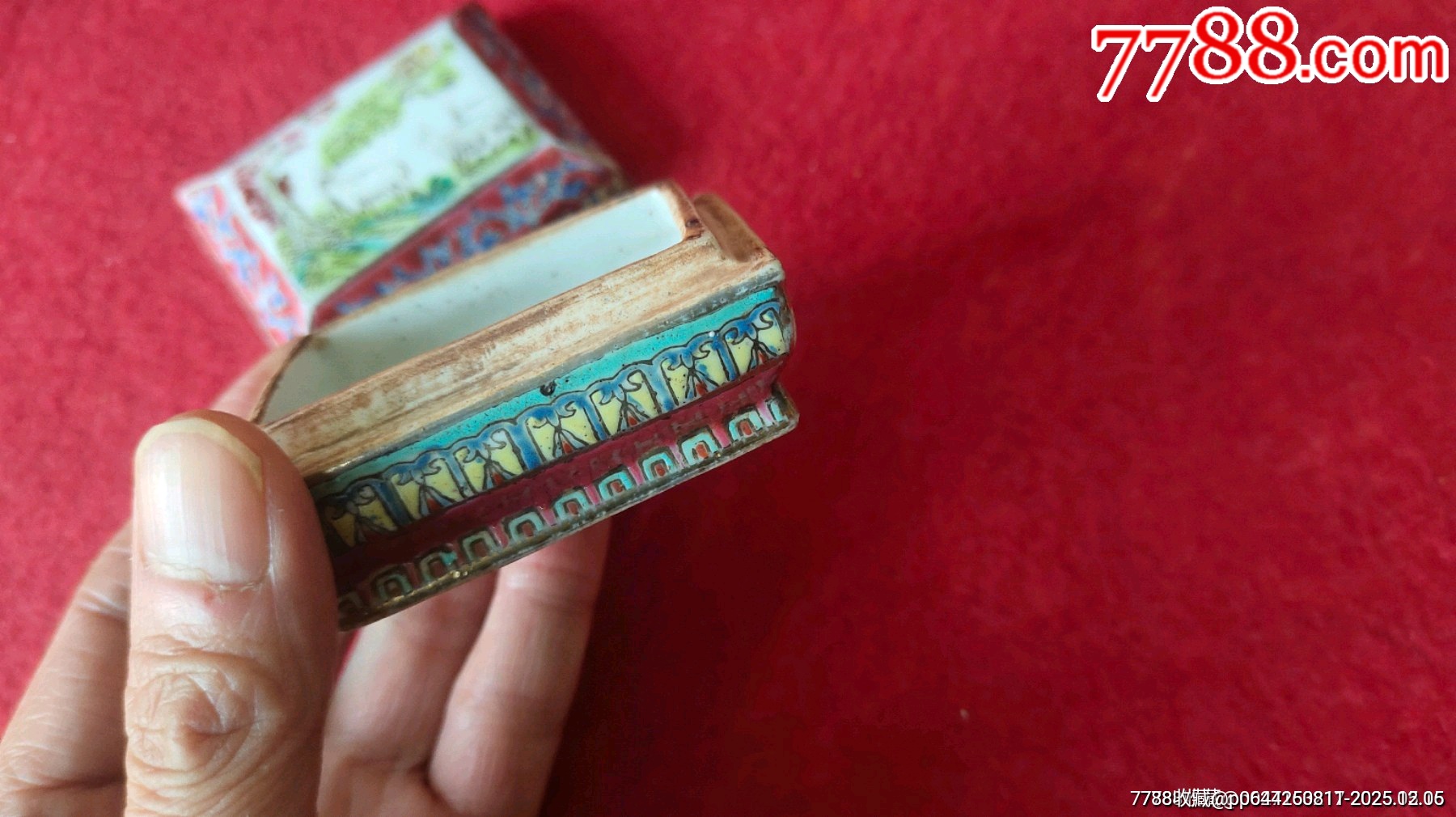 三羊開泰粉彩胭脂蓋盒_價格861元_第24張_