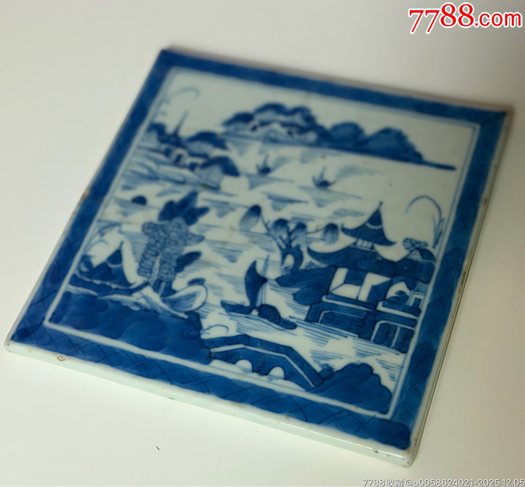 清中期細路青花瓷片_價格251元_第4張_