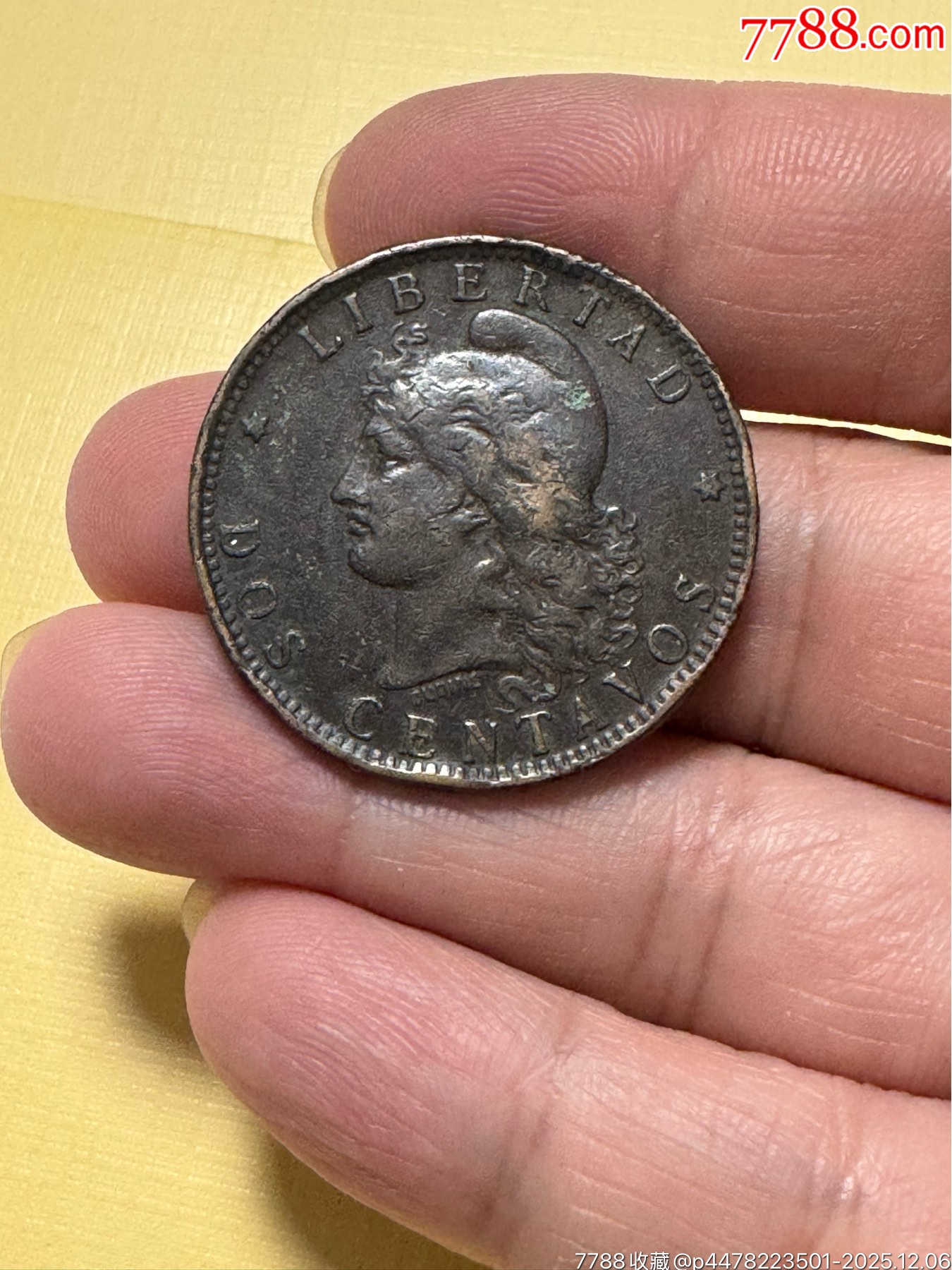 阿根廷1890年铜币一个-价格:9元-au43209064-阿根廷钱币-加价-7788收藏__收藏热线