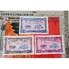 中國上市公司并購第一股**同號(hào)四平金龍股權(quán)證三枚套**