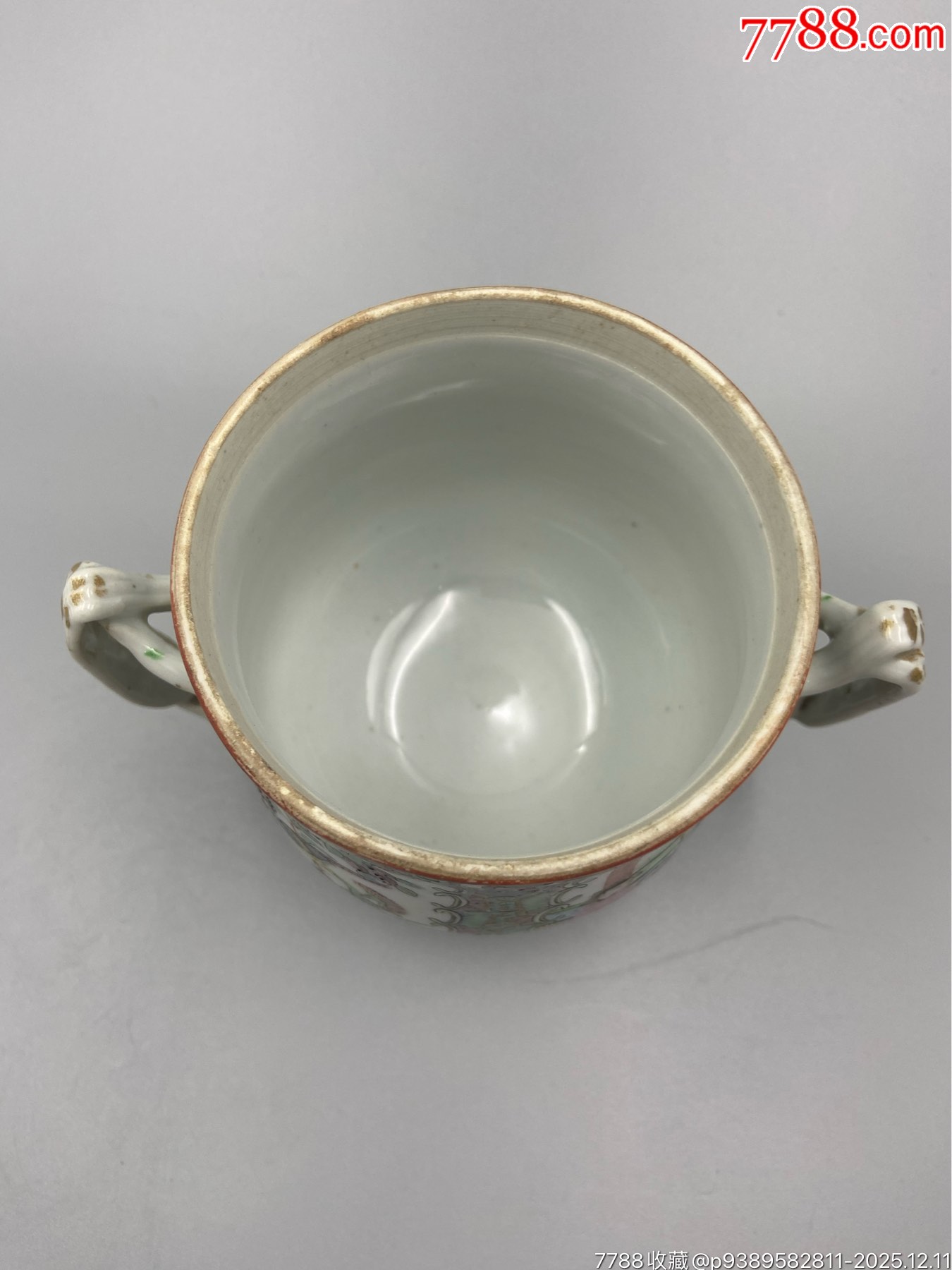 歐洲回流，咸豐廣彩人物茶葉罐罐。畫工精細(xì)，畫工絕對(duì)算是同類題材中的佼佼者了_價(jià)格1103元_第5張_