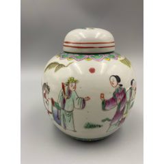 歐洲回流，晚清民國(guó)細(xì)路粉彩張生趕考罐子。畫工精細(xì)，畫工絕對(duì)算是同類題材中的