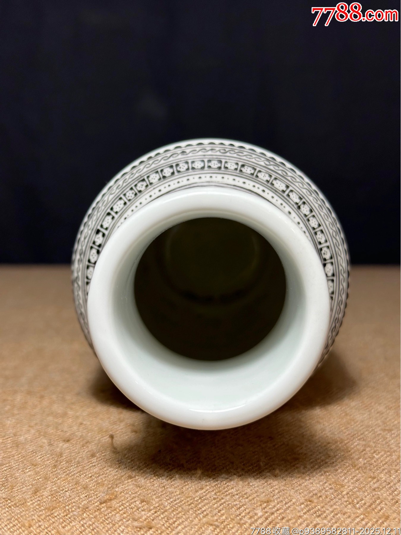 歐洲回流，五十年代解放初鄧肖禹風(fēng)格粉彩花鳥棒槌瓶，雖未落款，但繪畫風(fēng)格非常明_價格2988元_第5張_