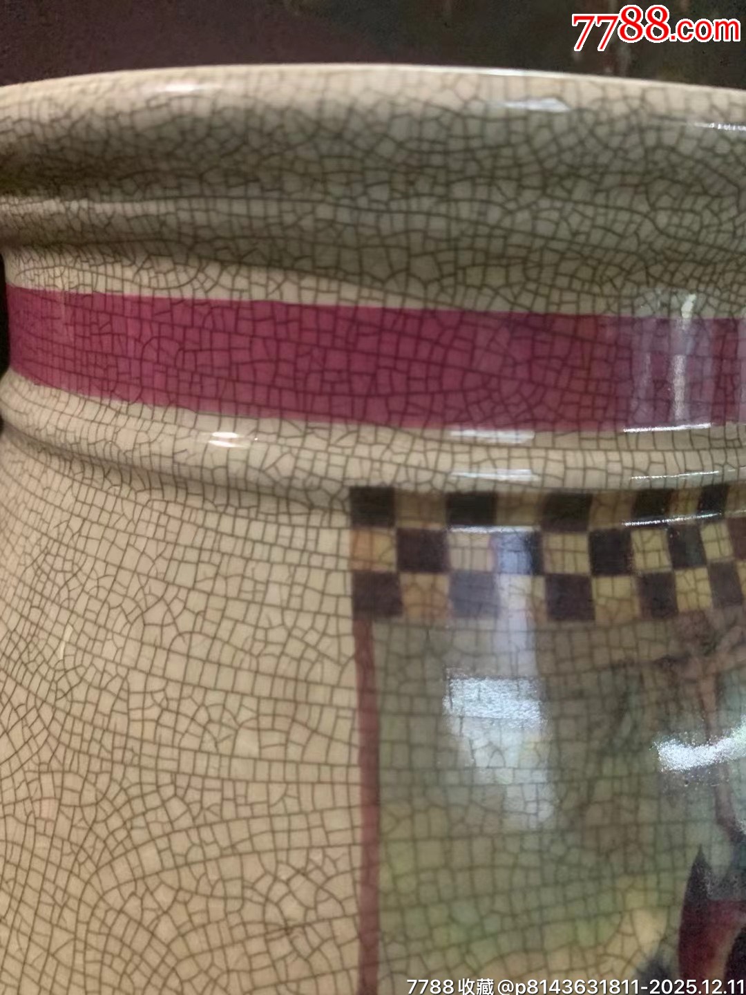 567時(shí)期潮州溪楓窯開(kāi)窗雄雞圖印花瘦身手卷缸_價(jià)格601元_第5張_