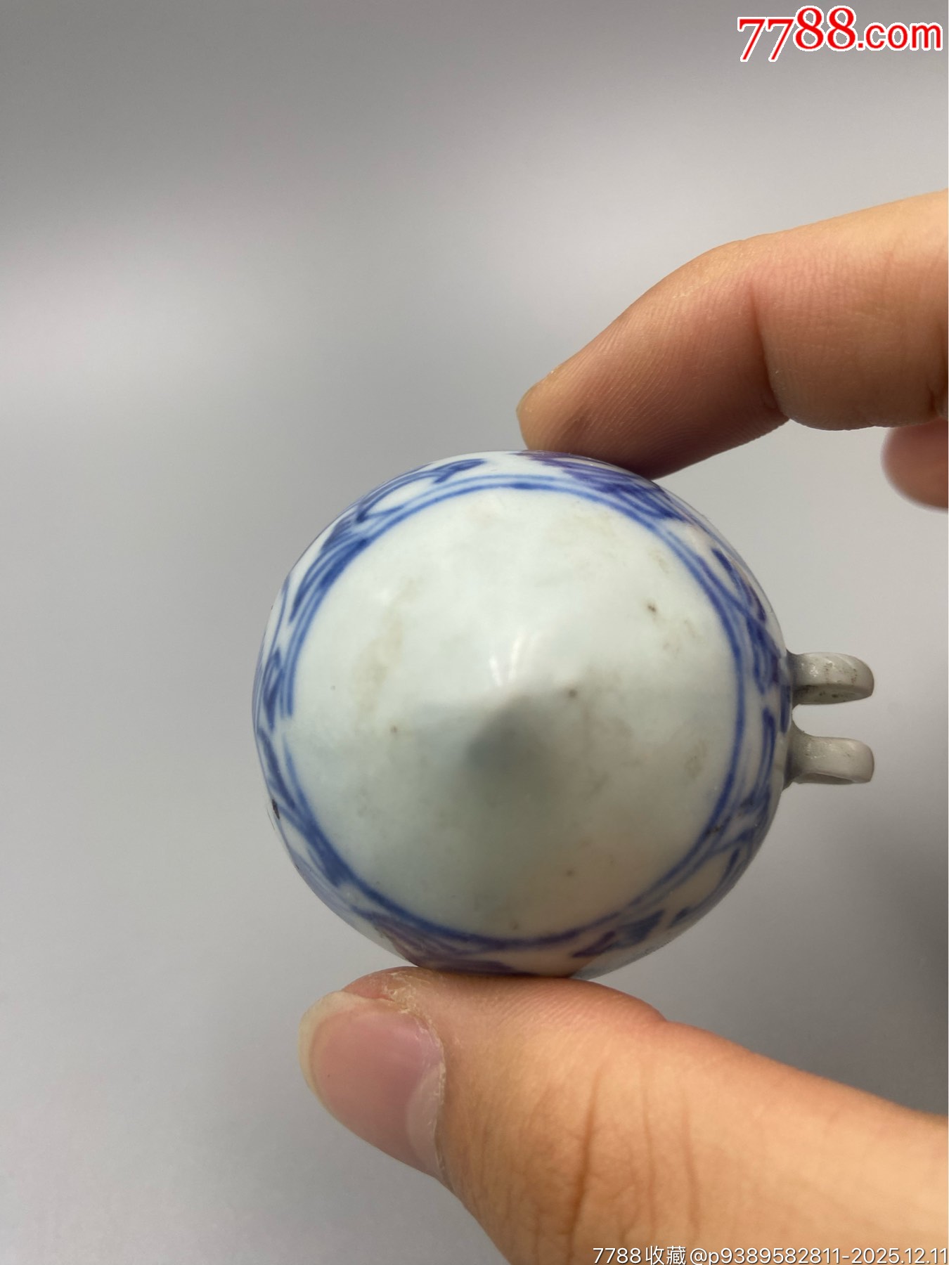 歐洲回流，清中期嘉慶道光纏枝蓮鳥(niǎo)食館。畫(huà)工精細(xì)，畫(huà)工絕對(duì)算是同類題材中的佼_價(jià)格551元_第6張_