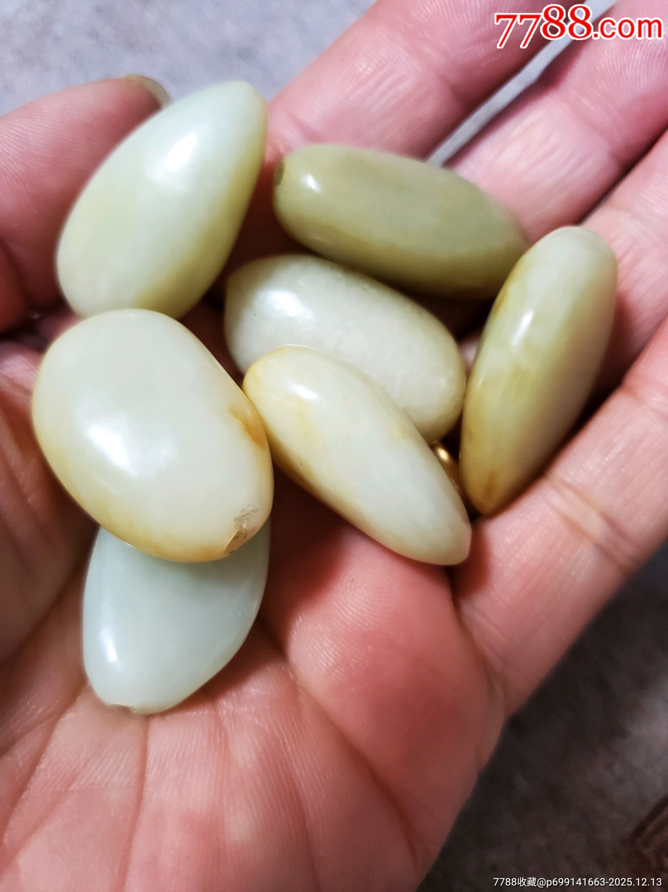 一串白玉籽料散了_價格160元_第1張_