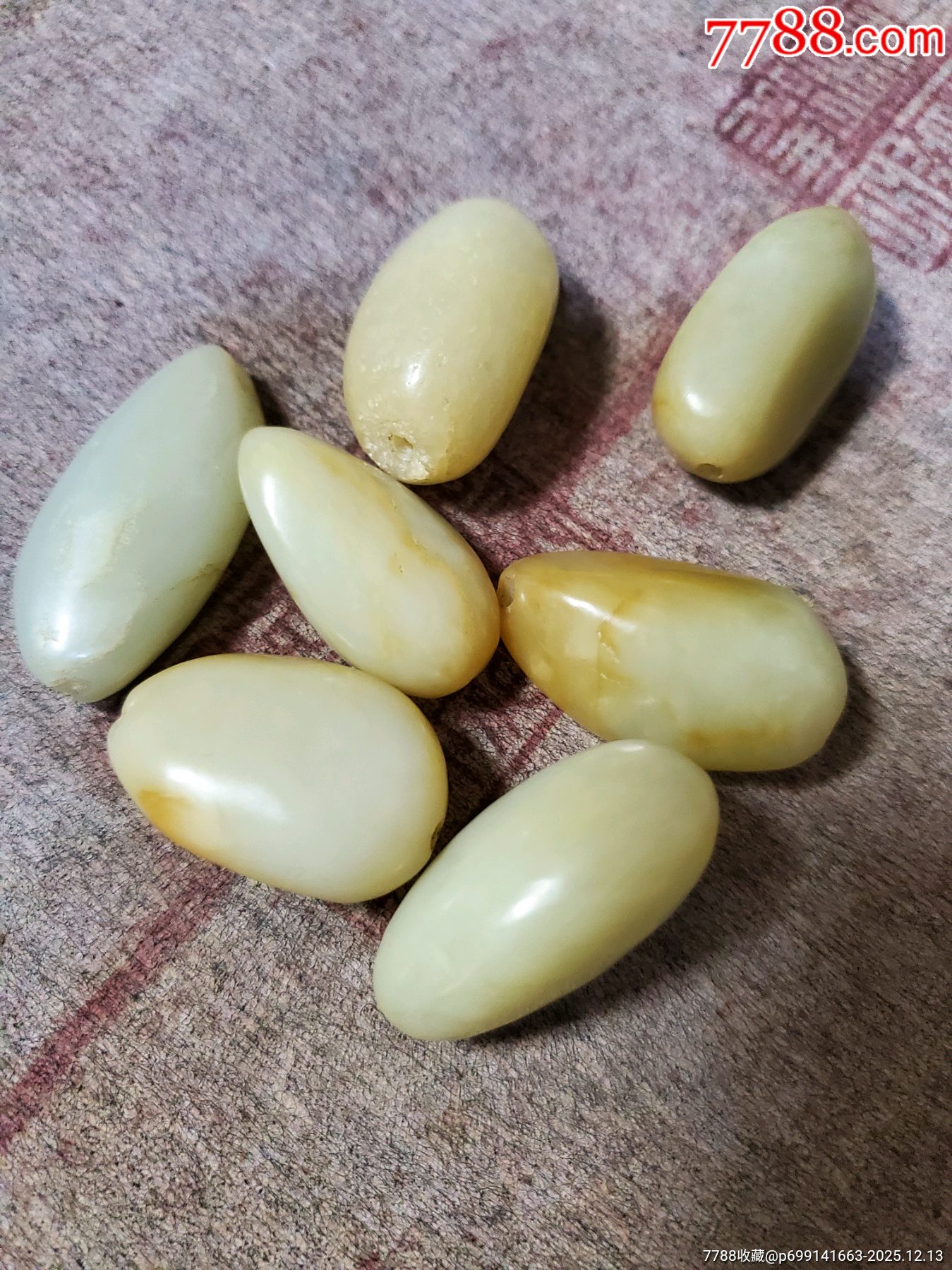 一串白玉籽料散了_價格160元_第4張_