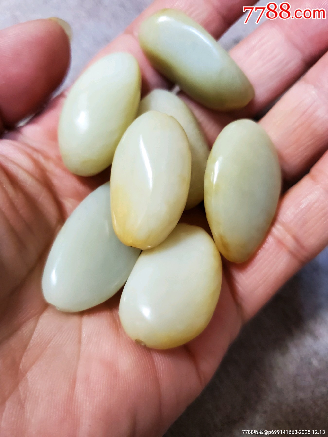 一串白玉籽料散了_價格160元_第5張_