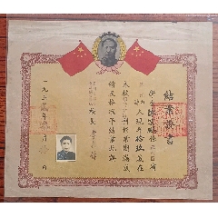 1952年蘇州市聯合會計畢業證(zc43306613)