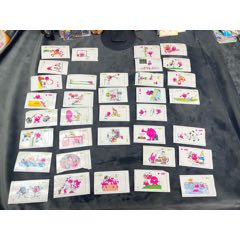 冷门早期比巴卜泡泡糖贴纸准套