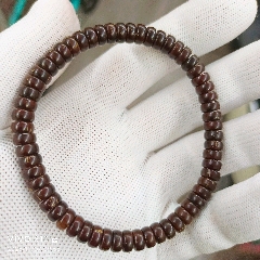 盤(pán)了3個(gè)月的實(shí)心紫金沙藥片手串