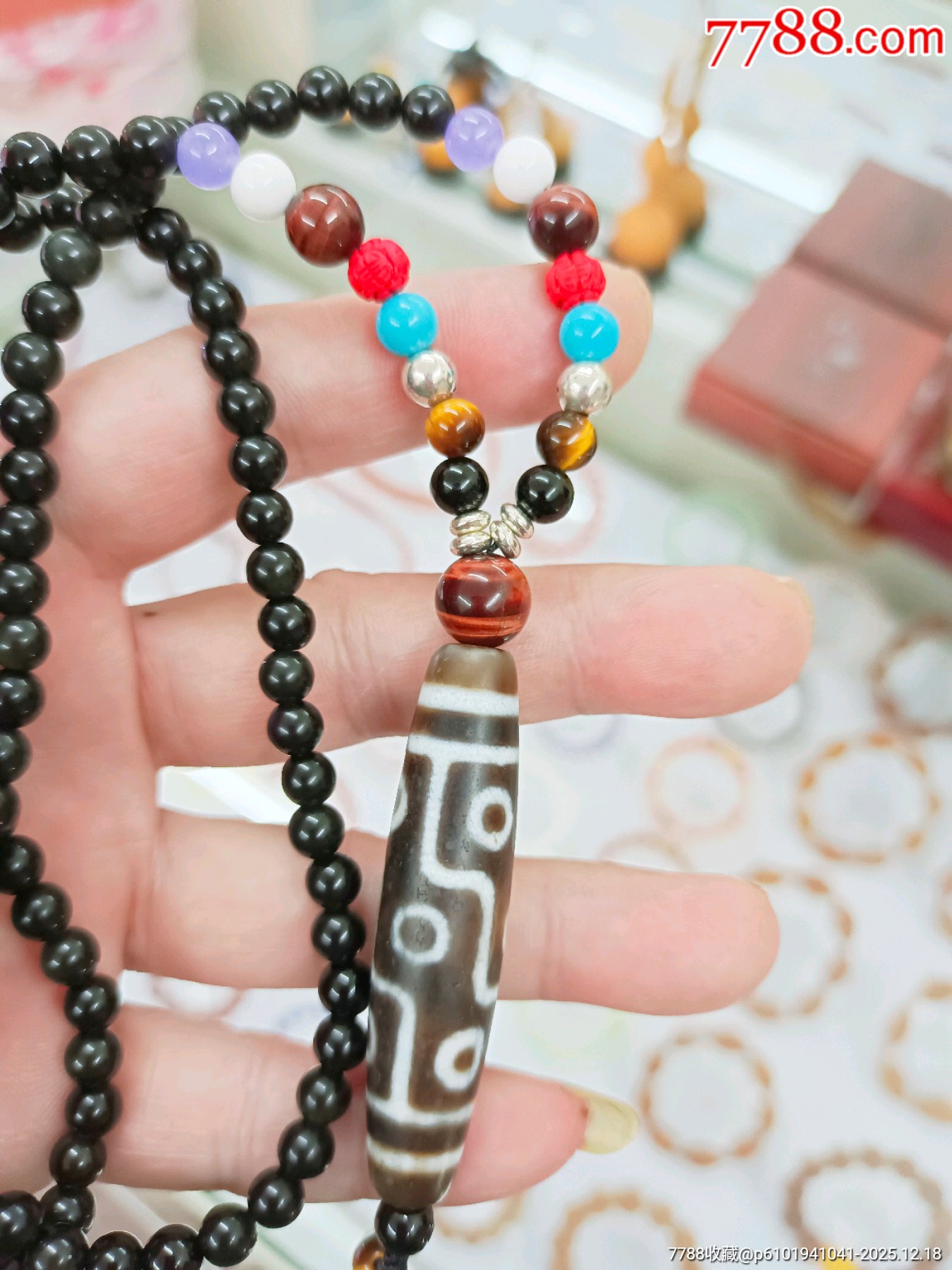 臺(tái)灣工藝天珠九眼吊墜項(xiàng)鏈_價(jià)格45元_第2張_