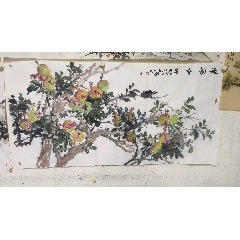 石榴國畫作品(au43358295)