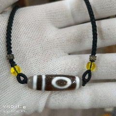 藏傳天珠一眼靠山鎖骨鏈