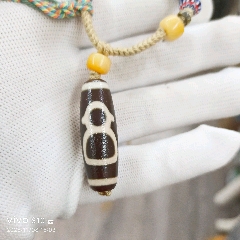 藏傳天珠財(cái)神天珠鎖骨鏈項(xiàng)鏈一條