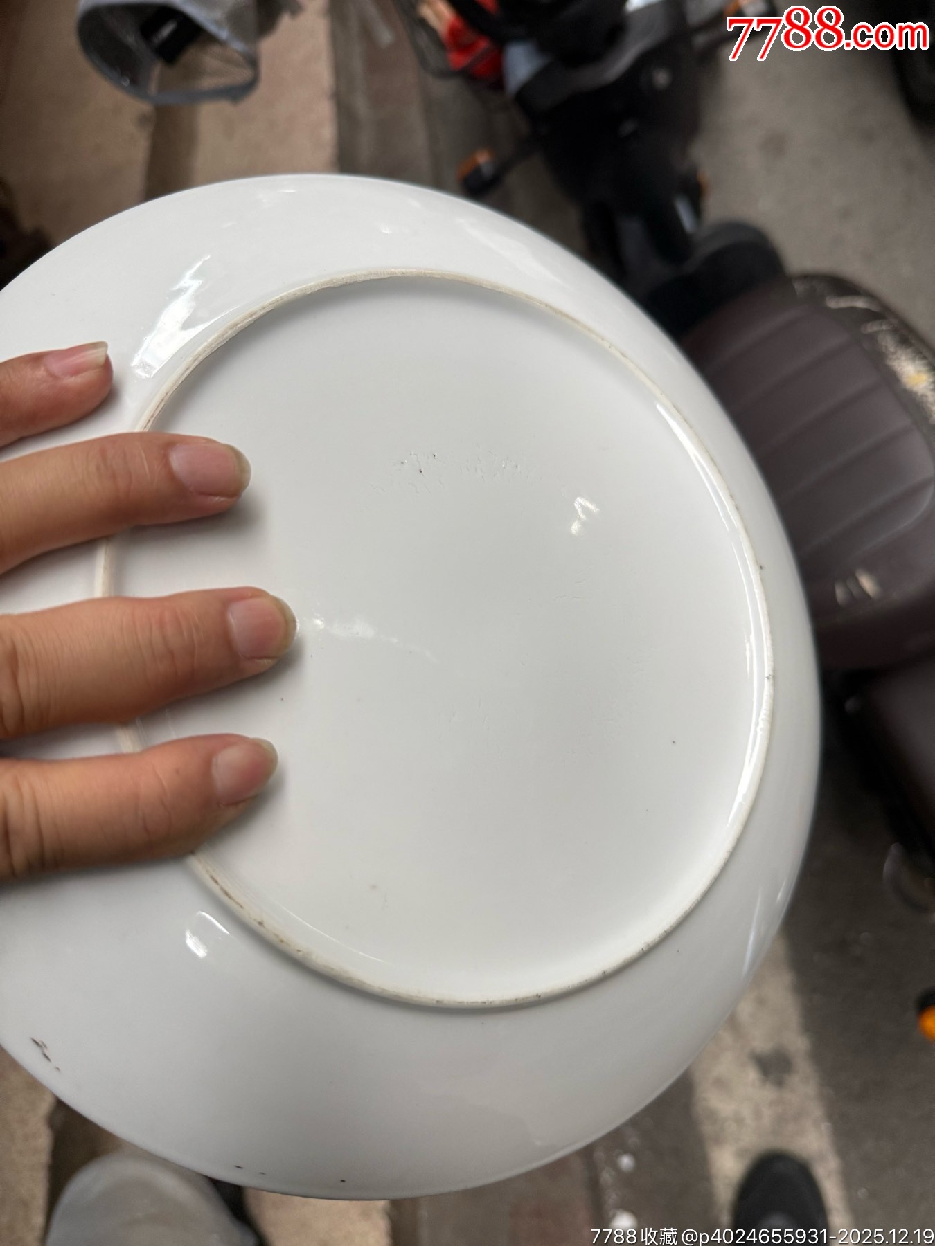 1979年的老楓溪彩繪墨蘭觀賞盤，畫功精湛，完整，如圖所見發(fā)貨_價格20元_第5張_