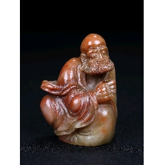 珍藏手工篆刻寿山石原石闲章印章一套，印章尺寸约为5×4×3.5厘米左右