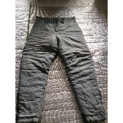 怀旧老手工灰前开门裤