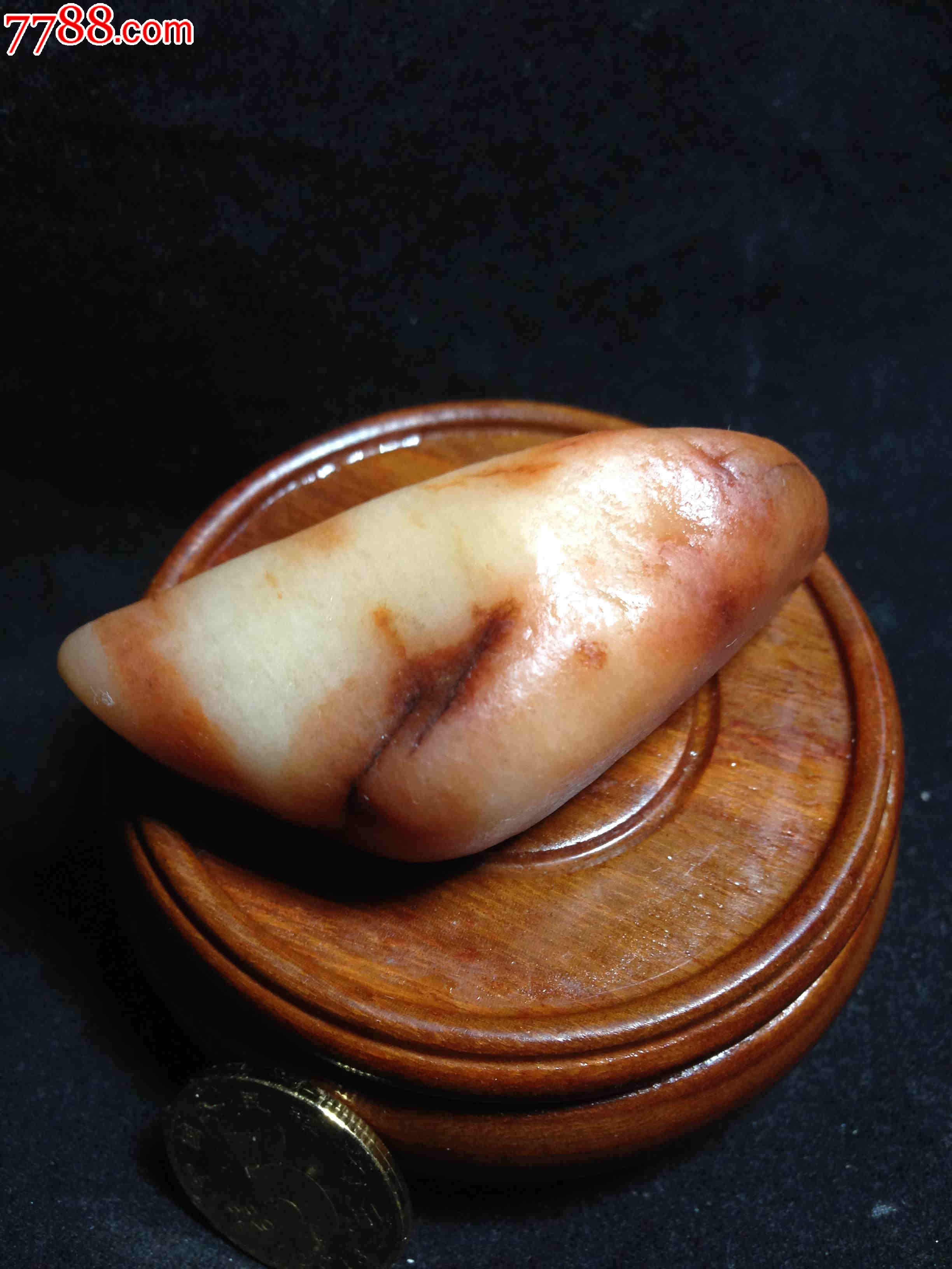 0026新疆天然戈壁玉籽料45g
