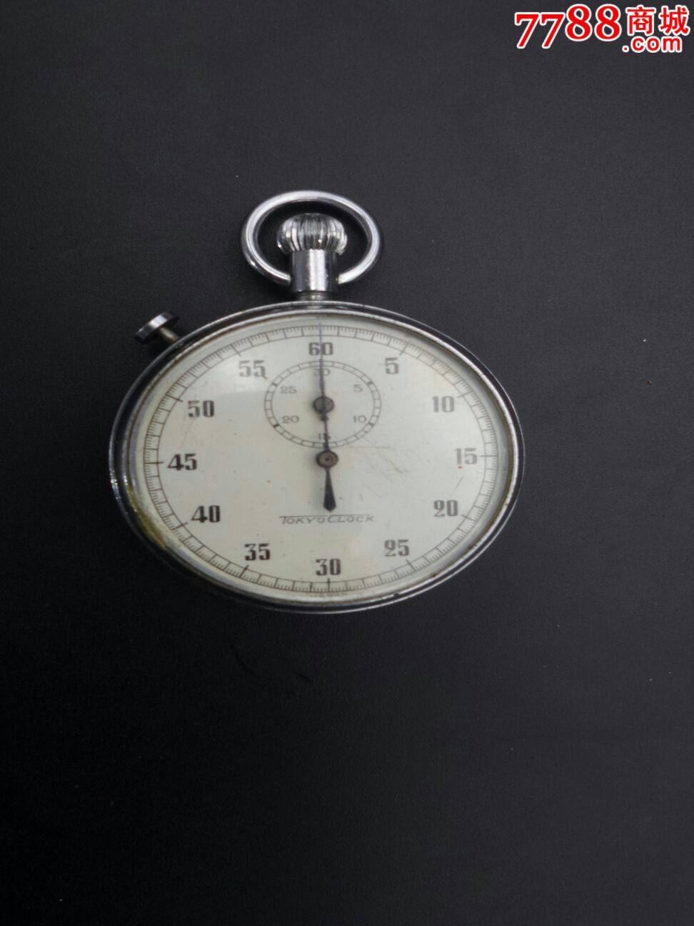 日本tokyoclock手动机械秒表,不走