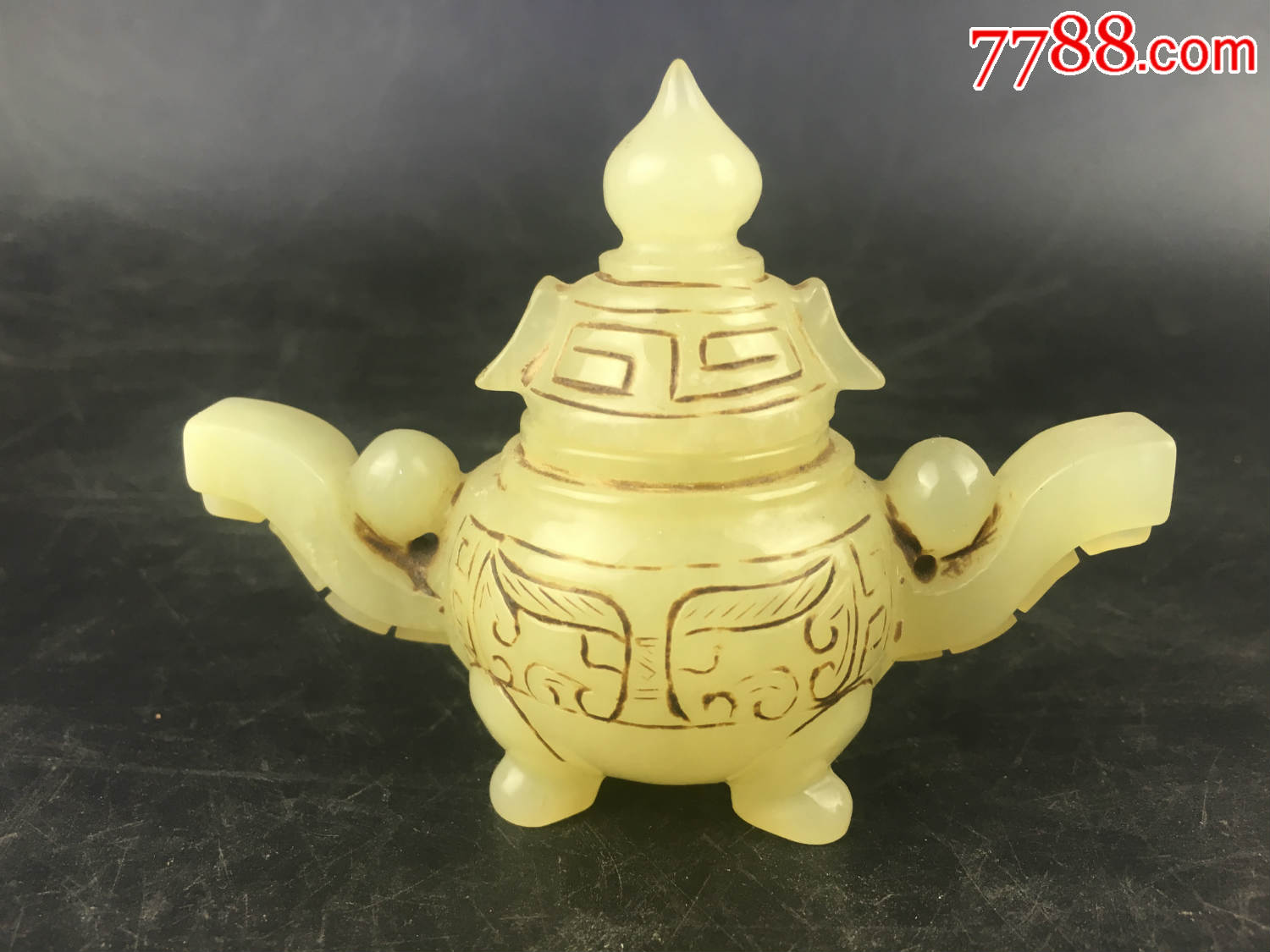 宋代羊脂白玉香炉