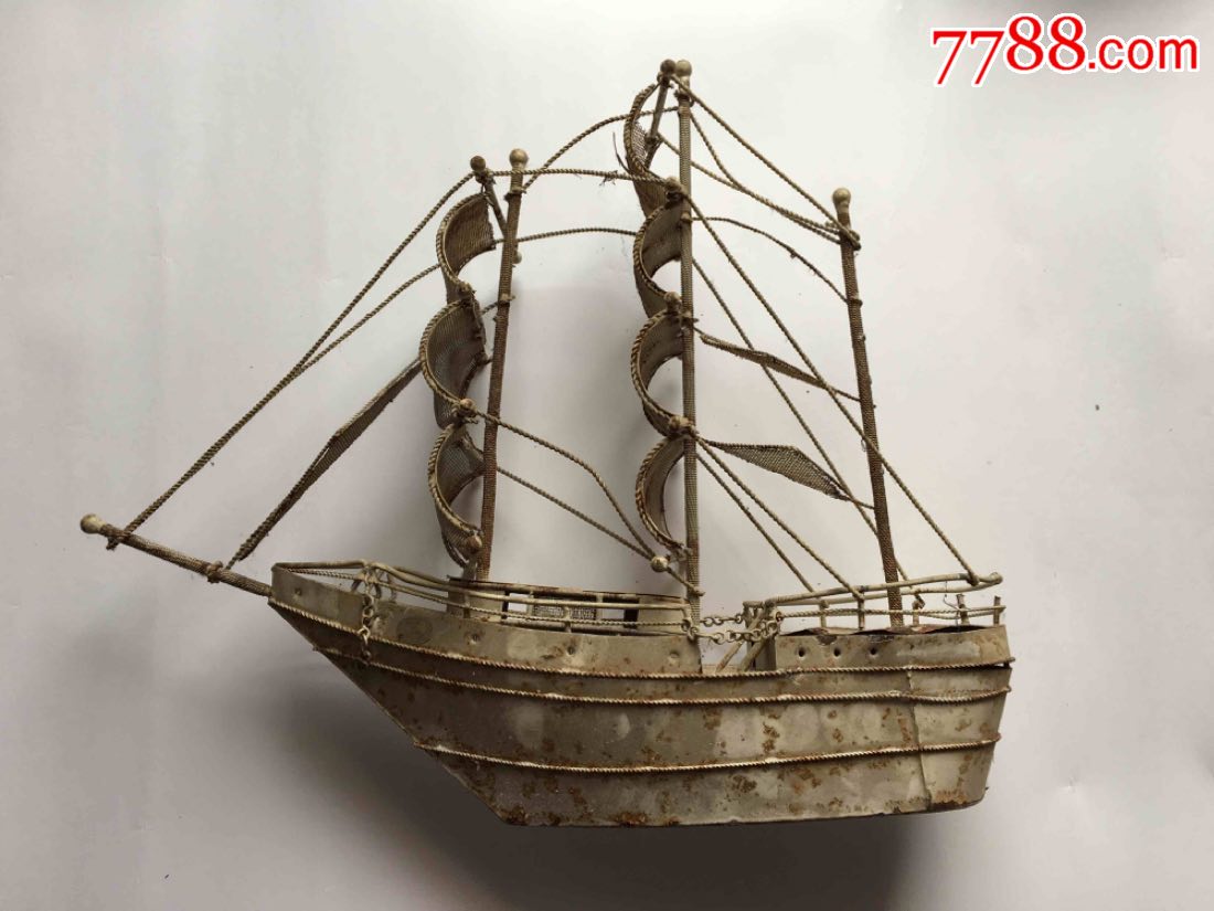 怀旧老铁皮海盗大船