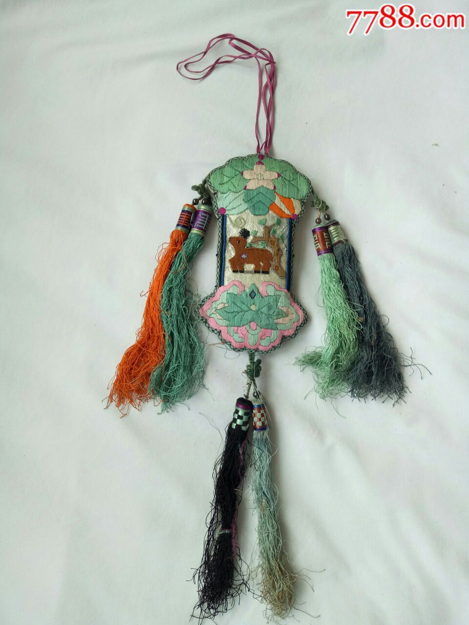 清代绣品老香囊