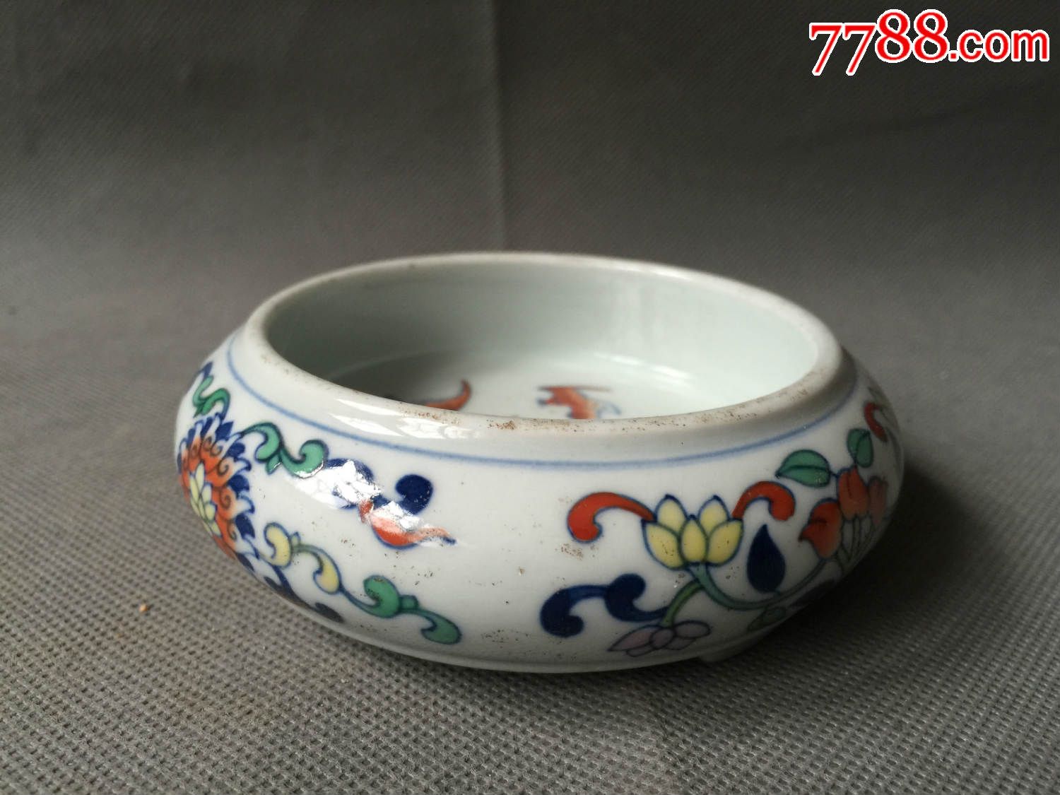 清代青花烟灰缸