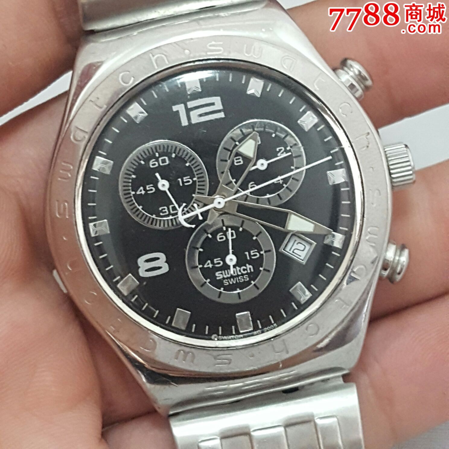 瑞士swatch斯沃琪【瑞士v8认证石英计时男表(高级扫秒计时)】【船锚