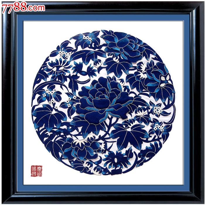 布贴画-古代图案