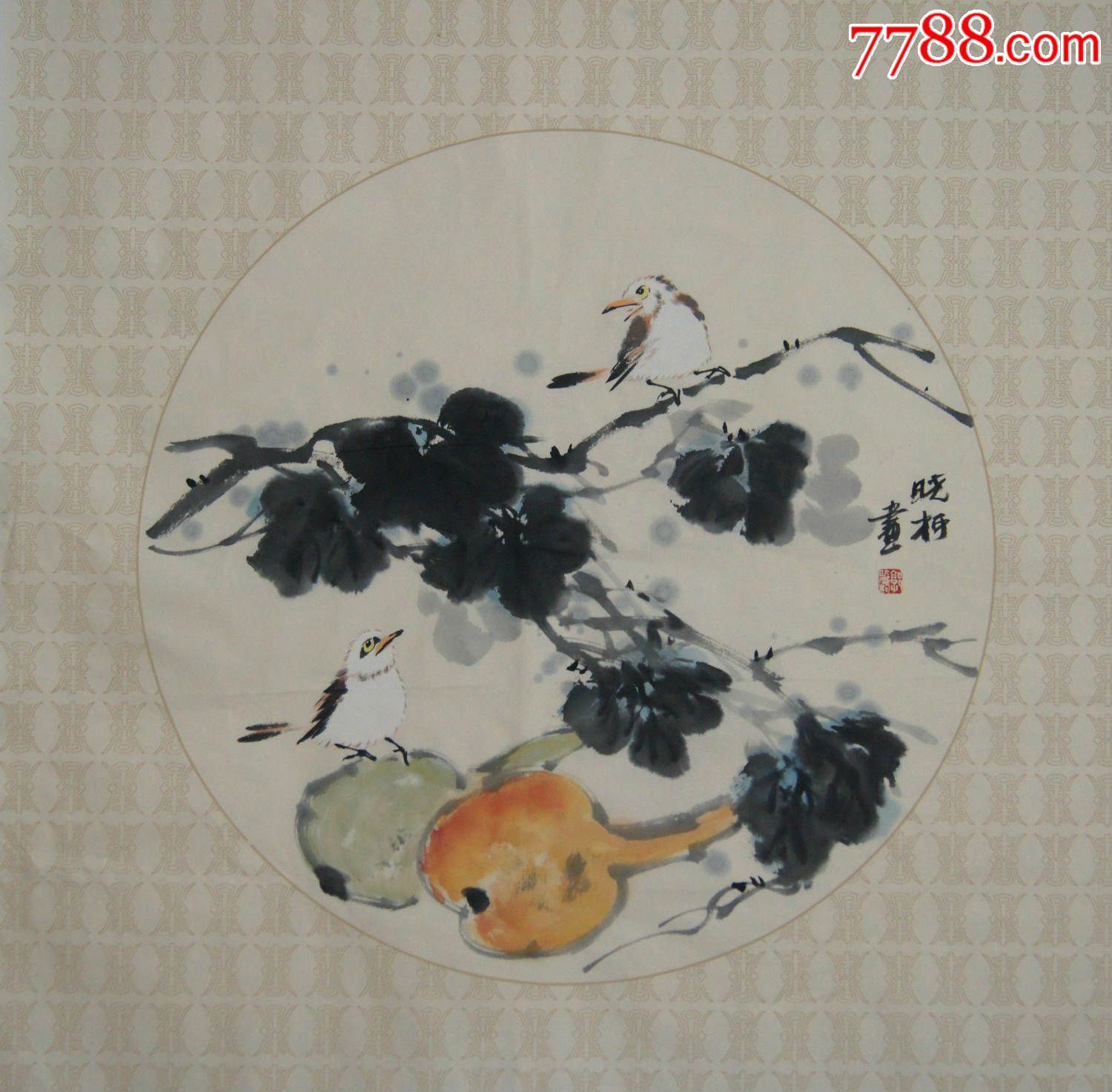 6667 品种: 花鸟国画原作-花鸟国画原作 属性: 禽鸟画原画,,水墨/写意
