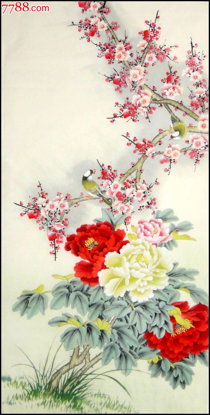 蒋艳梅精品四尺工笔花鸟画